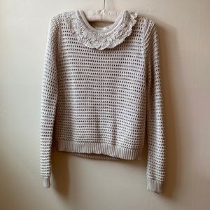 DOEN CROCHETED SWEATER SMALL